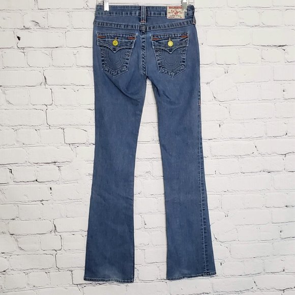 True Religion Denim - TRUE RELIGION Lim Edition Yellow Button Becky Jean